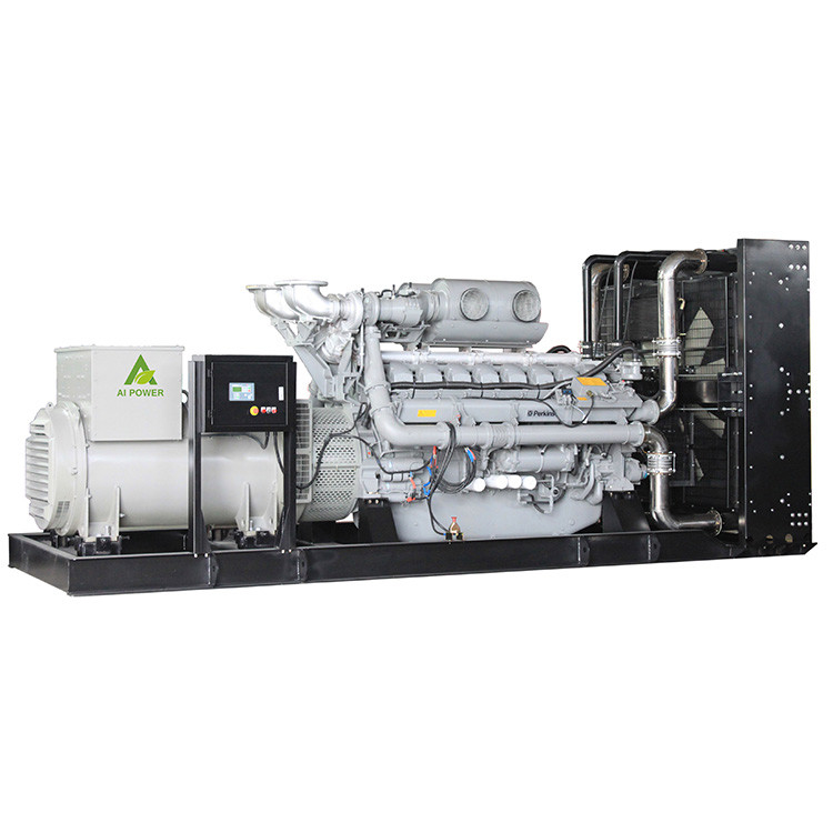 Low Fuel Consumption Diesel Generator Set 1200kw 1500kva With Perkins 4012-46TAG2A